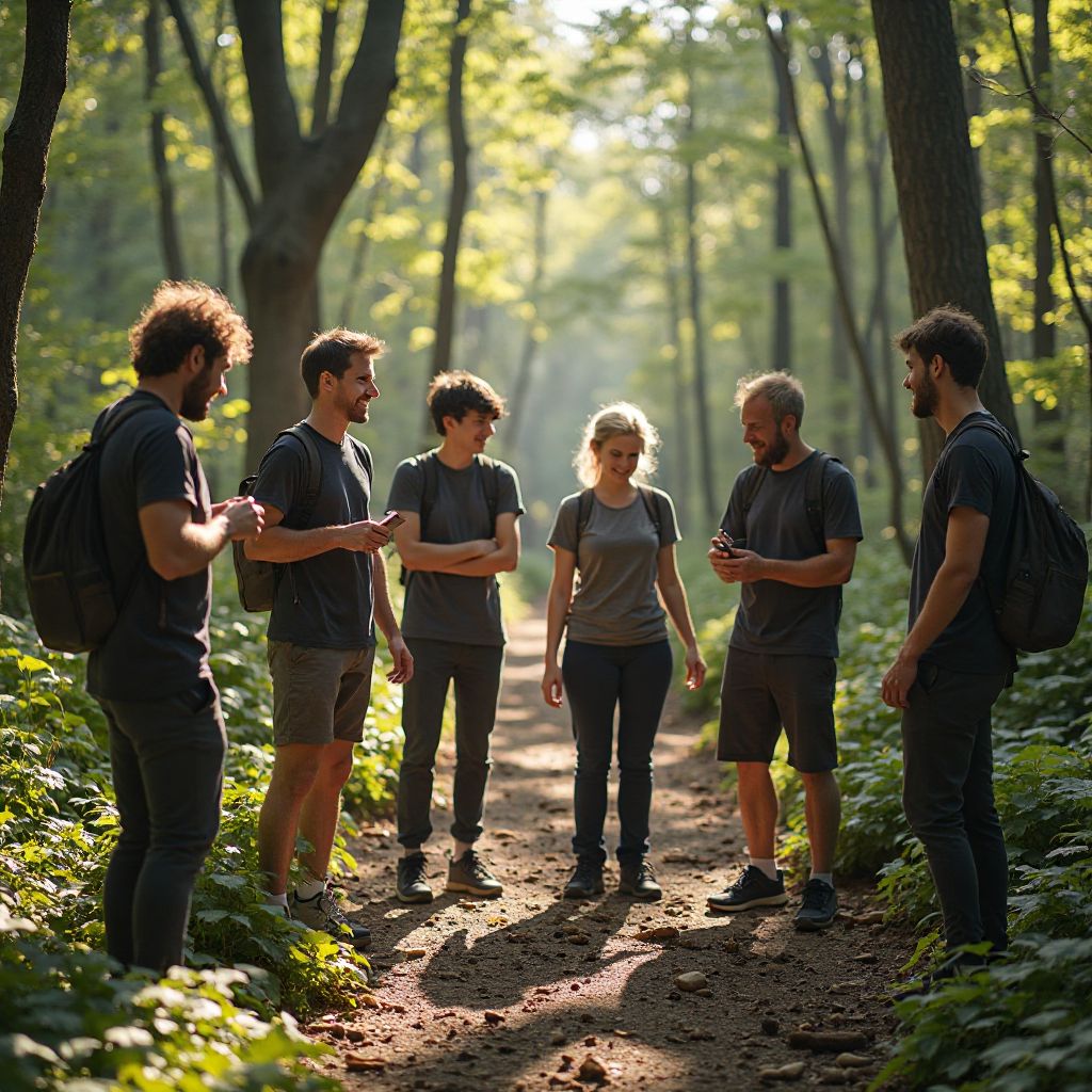 Echipa în activitate de team building